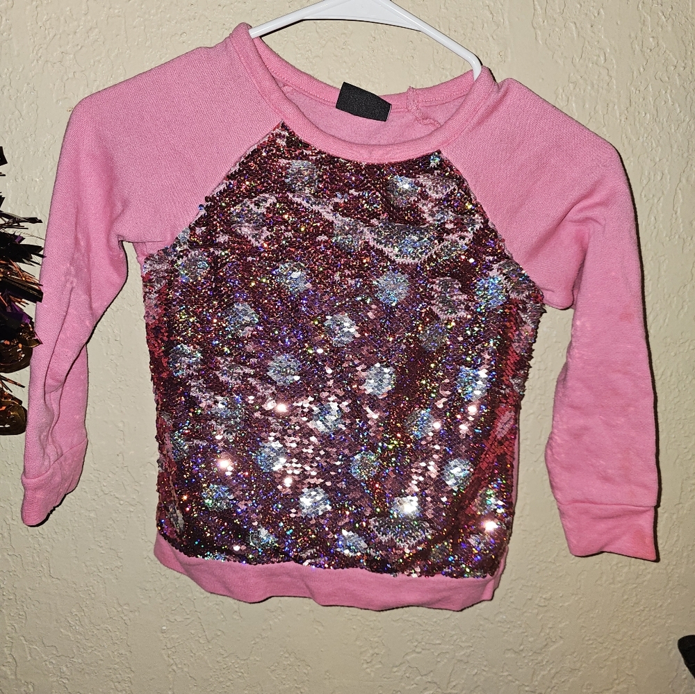 Zelos Girls Reversible Sequin Sweatshirt S